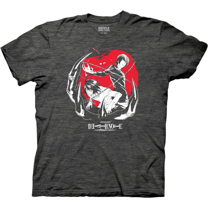 Death Note Light & L On Apple Ryuk Hand T-Shirt