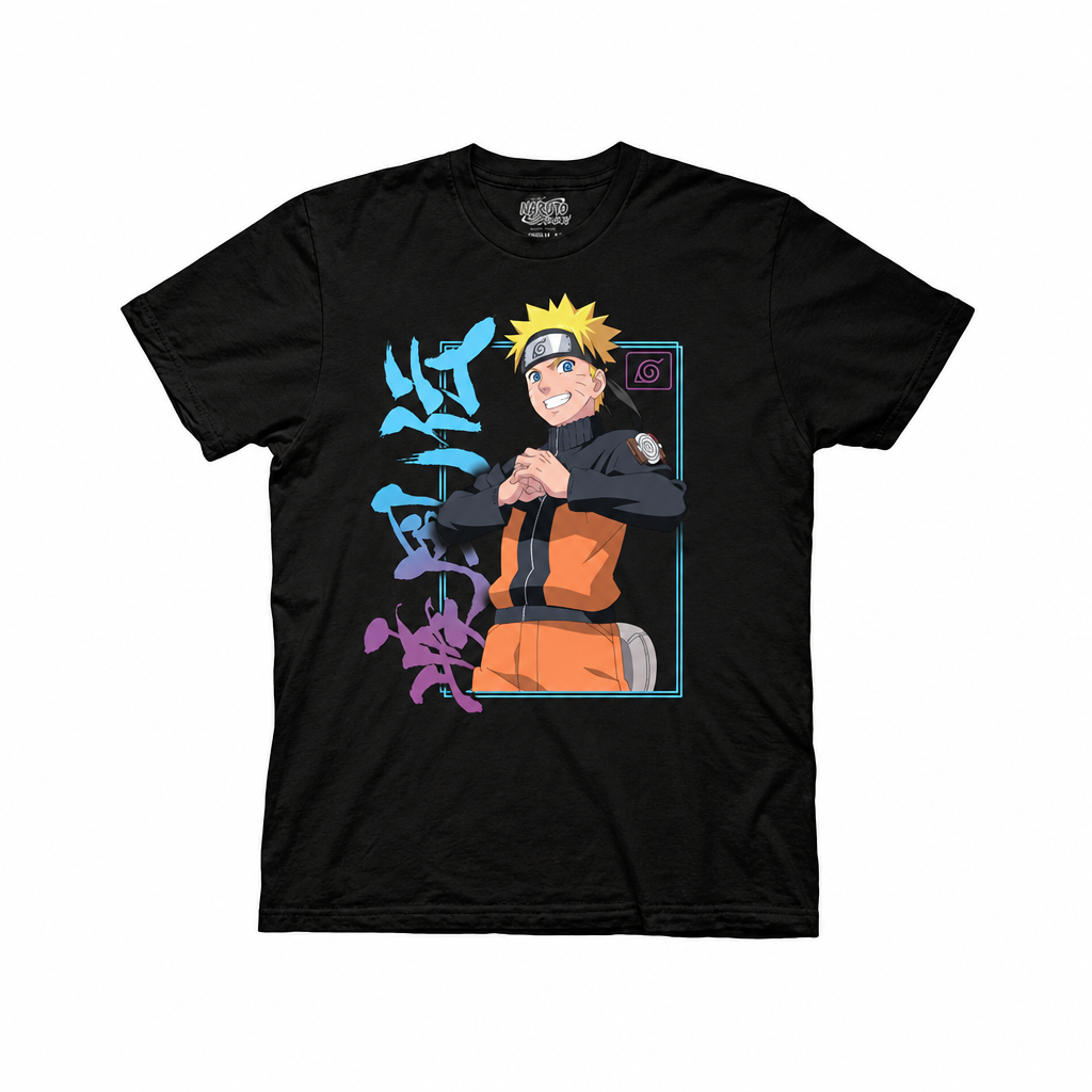 Naruto Shippuden Kanji & Hidden Leaf Village T-Shirt