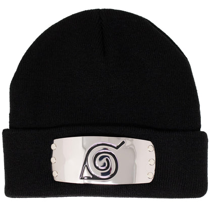 Naruto Shippuden Hidden Leaf Village Metal Plate Beanie