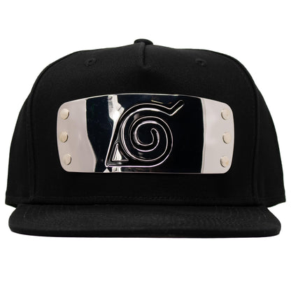 Naruto Shippuden Metal Plate Hidden Leaf Village Snapback Hat