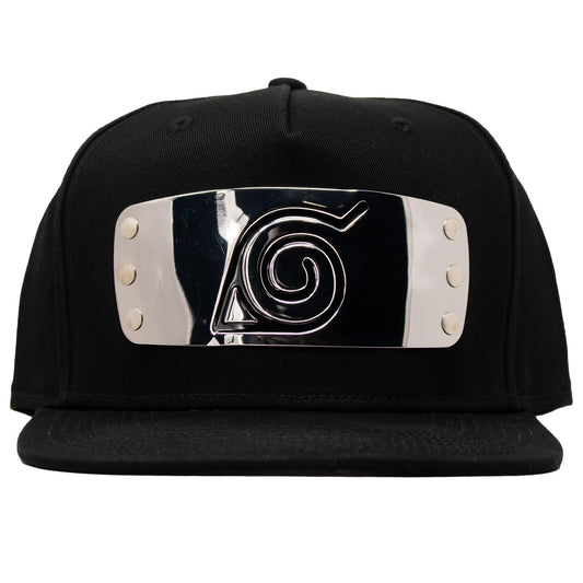 Naruto Shippuden Metal Plate Hidden Leaf Village Snapback Hat