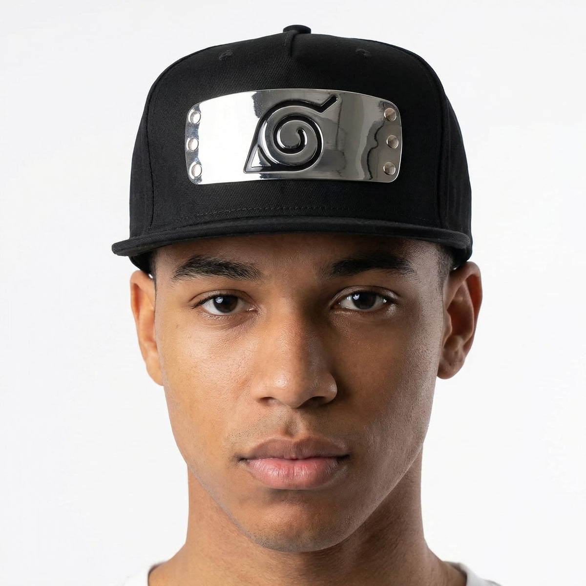 Naruto Shippuden Metal Plate Hidden Leaf Village Snapback Hat