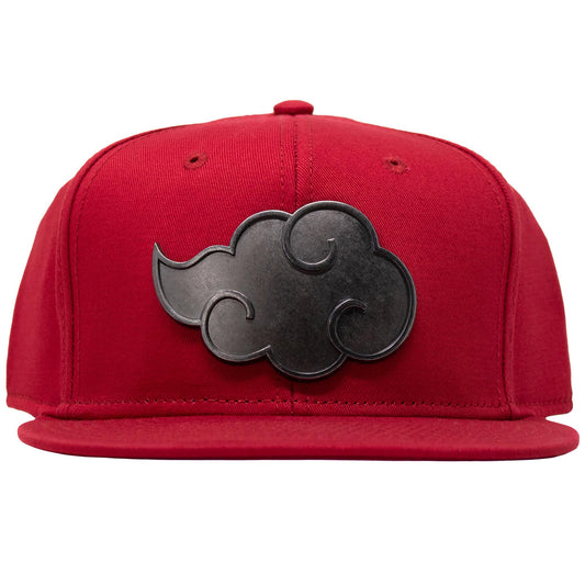 Naruto Shippuden Metal Plate Akatsuki Cloud Snapback Hat
