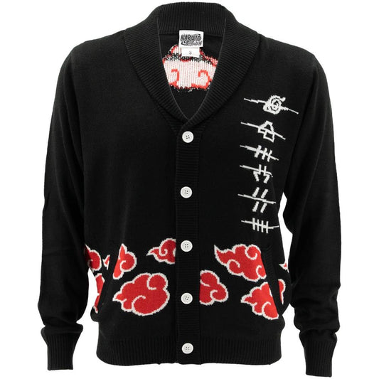 Naruto Shippuden Akatsuki & Anti-Village Symbols Cardigan Sweater
