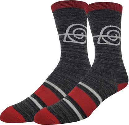 Naruto Shippuden Anti-Village Symbol & Weapons 2-Pack Crew Socks