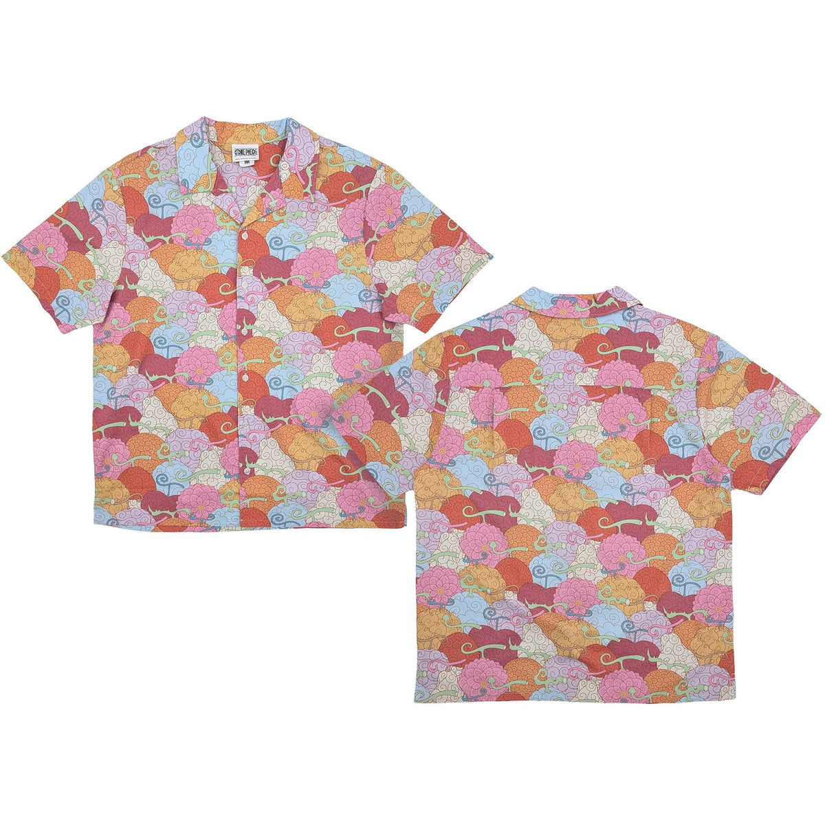 One Piece Devil Fruit Camp Collar Button Up