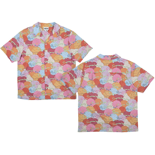 One Piece Devil Fruit Camp Collar Button Up