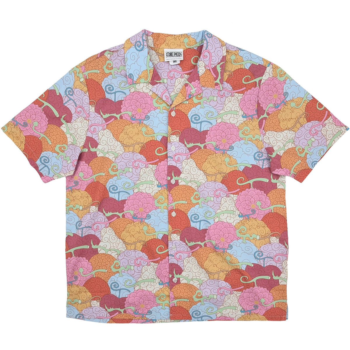 One Piece Devil Fruit Camp Collar Button Up