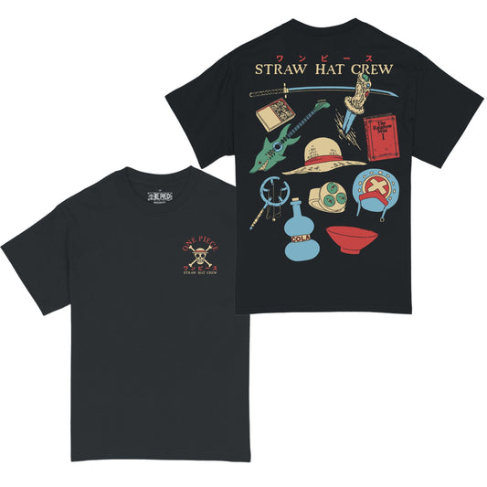 One Piece Straw Hat Crew Items T-Shirt