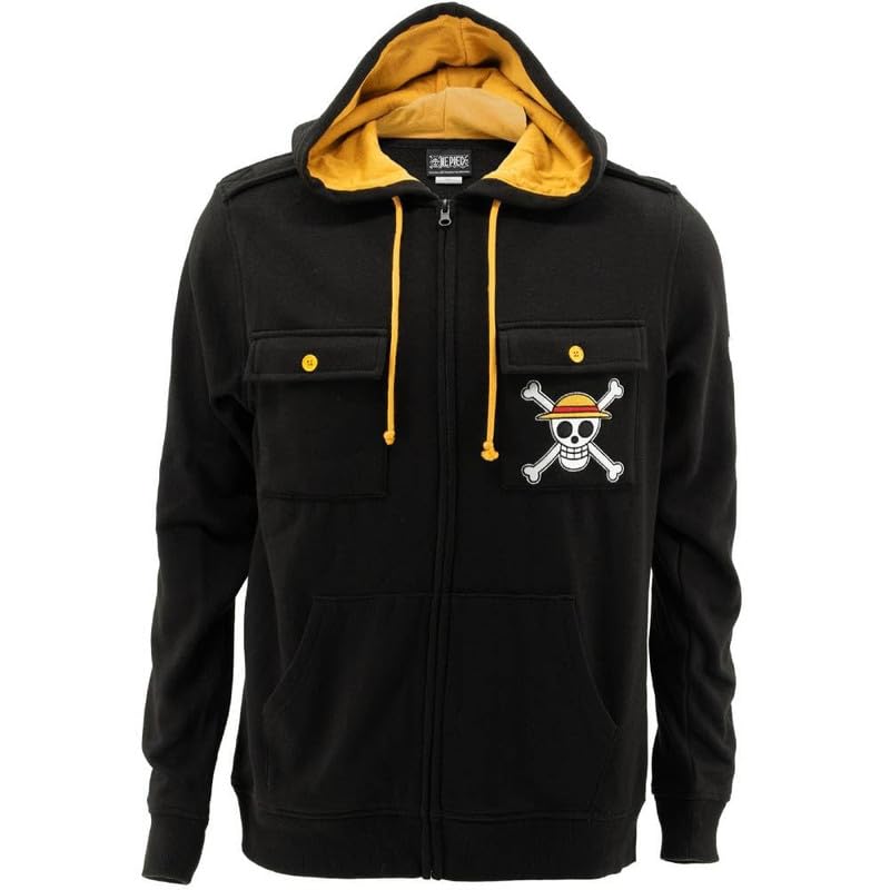 One Piece Straw Hat Crew Military Zip Hoodie
