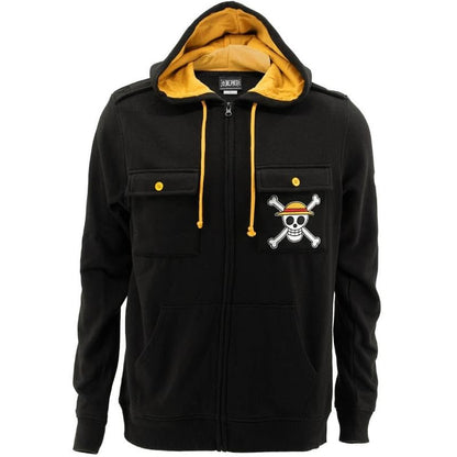 One Piece Straw Hat Crew Military Zip Hoodie