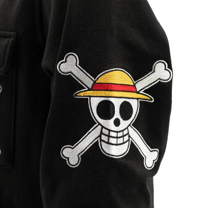 One Piece Straw Hat Crew Military Zip Hoodie