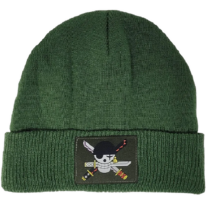 One Piece Zoro Jolly Roger Patch Beanie