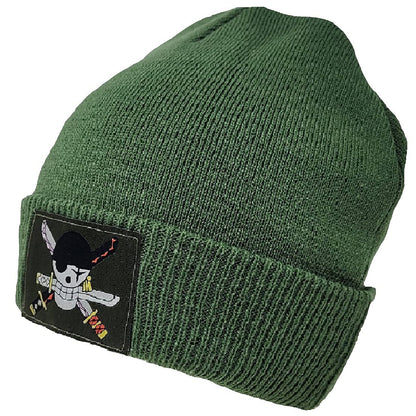 One Piece Zoro Jolly Roger Patch Beanie