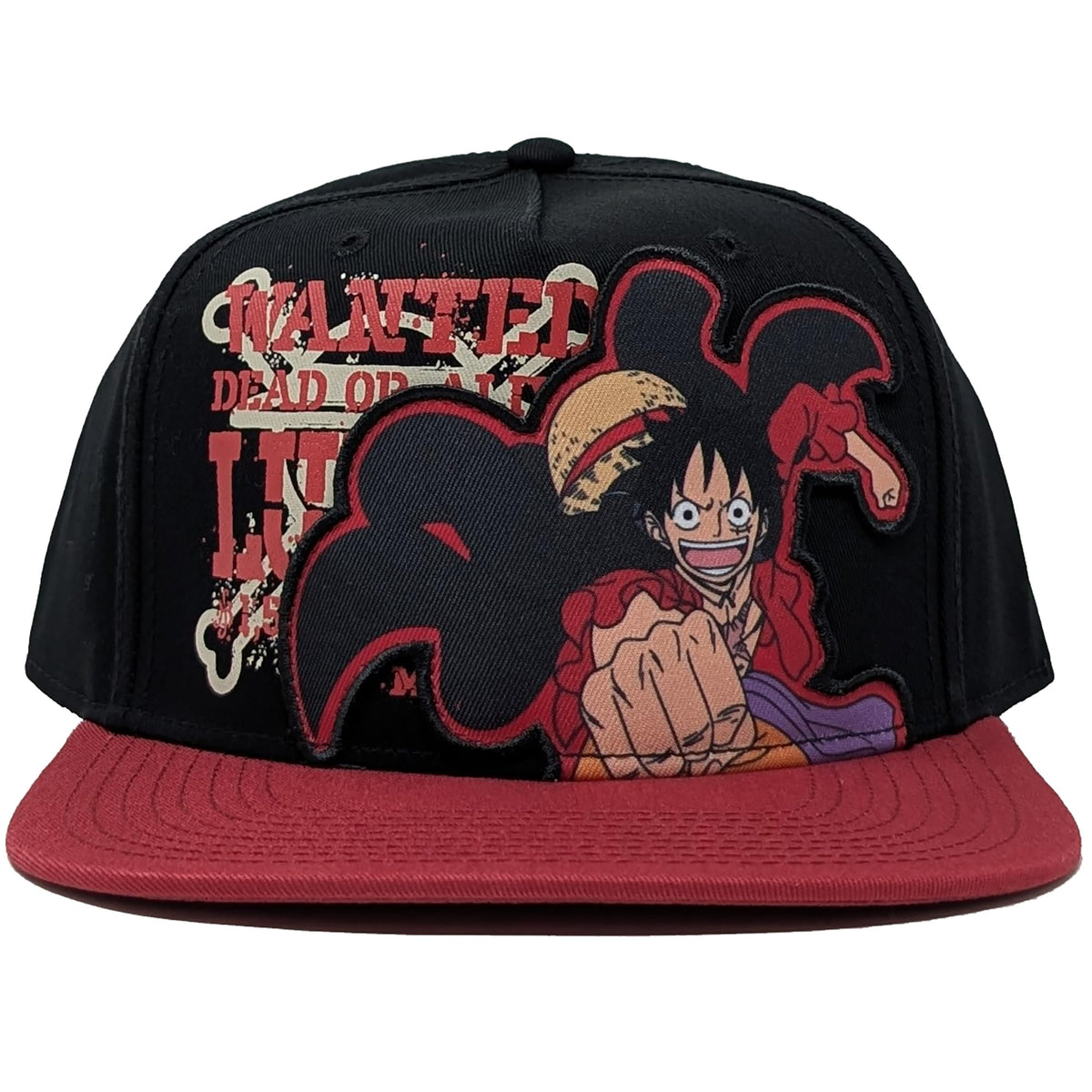 One Piece Wanted Monkey D. Luffy Snapback Hat