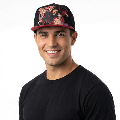 One Piece Wanted Monkey D. Luffy Snapback Hat