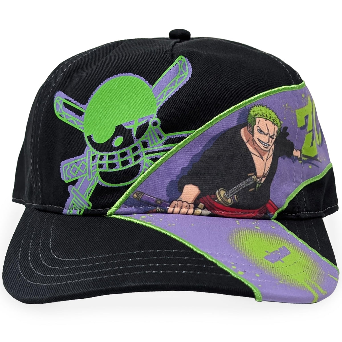One Piece Zoro & Jolly Roger Snapback Hat