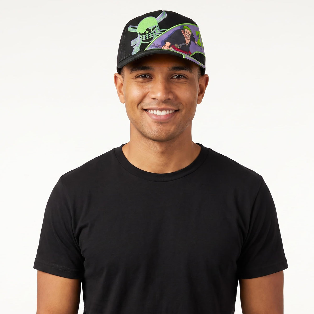 One Piece Zoro & Jolly Roger Snapback Hat