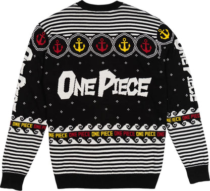 One Piece Straw Hat Pirates Jolly Roger & Logo Sweater