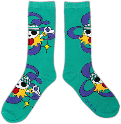 One Piece Nami Cat Burglar & Jolly Roger 2-Pack Crew Socks