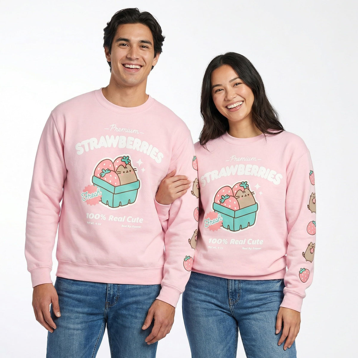 Pusheen the Cat Fresh Strawberries Sweatshirt