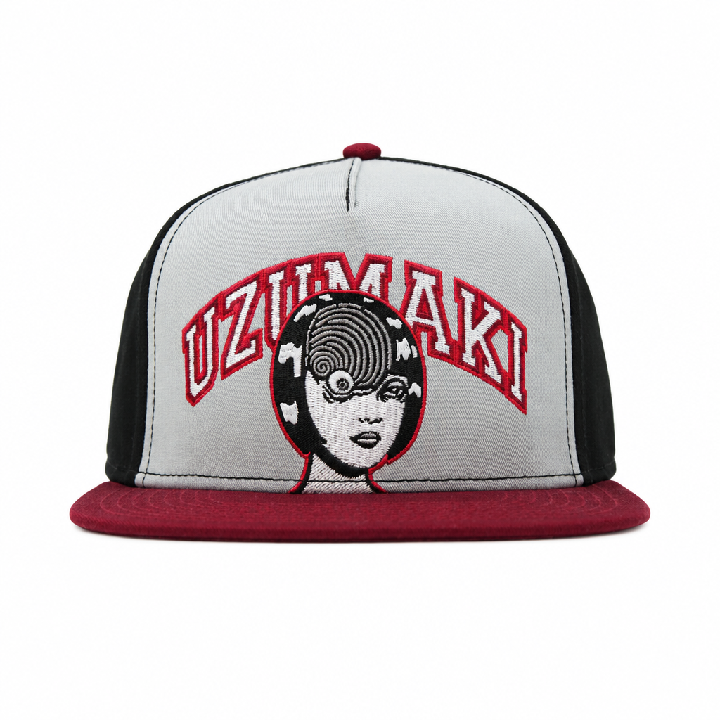 Junji Ito Uzumaki Spiral Girl Embroidered Snapback Hat