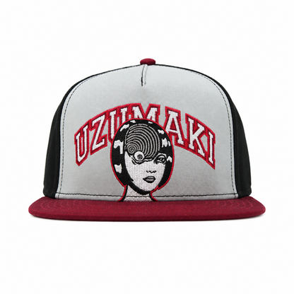 Junji Ito Uzumaki Spiral Girl Embroidered Snapback Hat