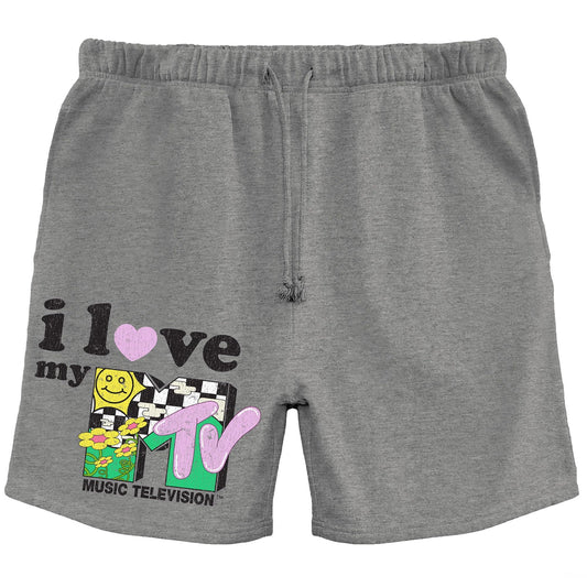 MTV I Love My MTV Retro Logo Lounge Shorts
