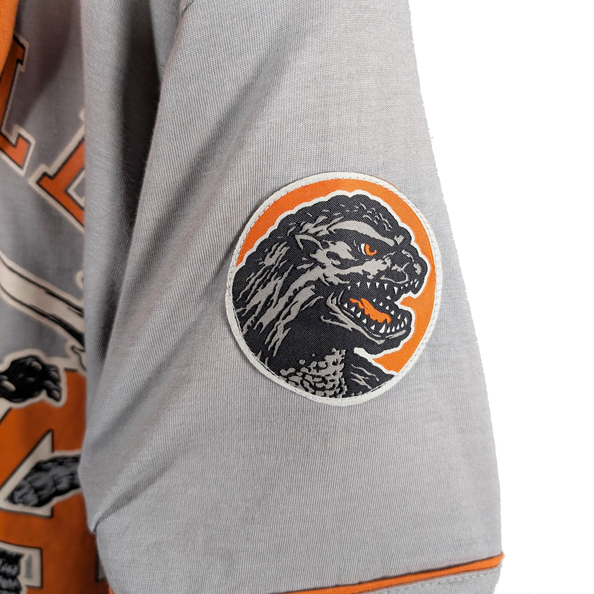 Godzilla King of Monsters Baseball Jersey Hoodie Twofer