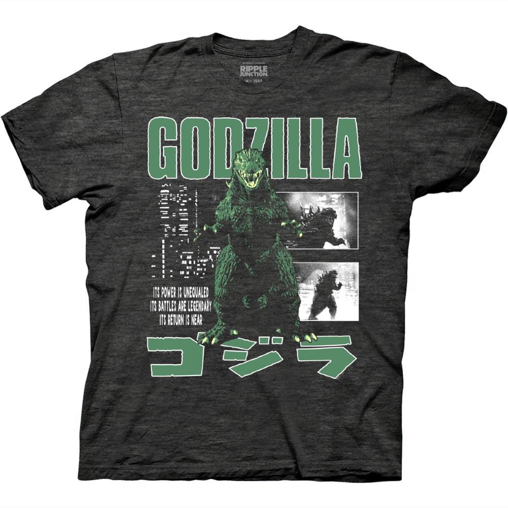 Godzilla Classic 2000 Stance With Kanji T-Shirt