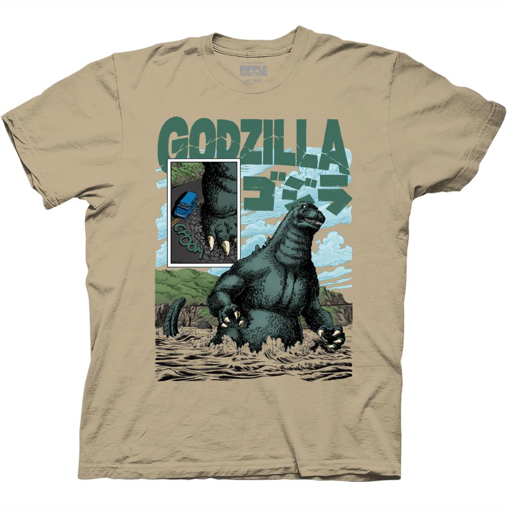 Godzilla Classic Comic Ocean Art T-Shirt
