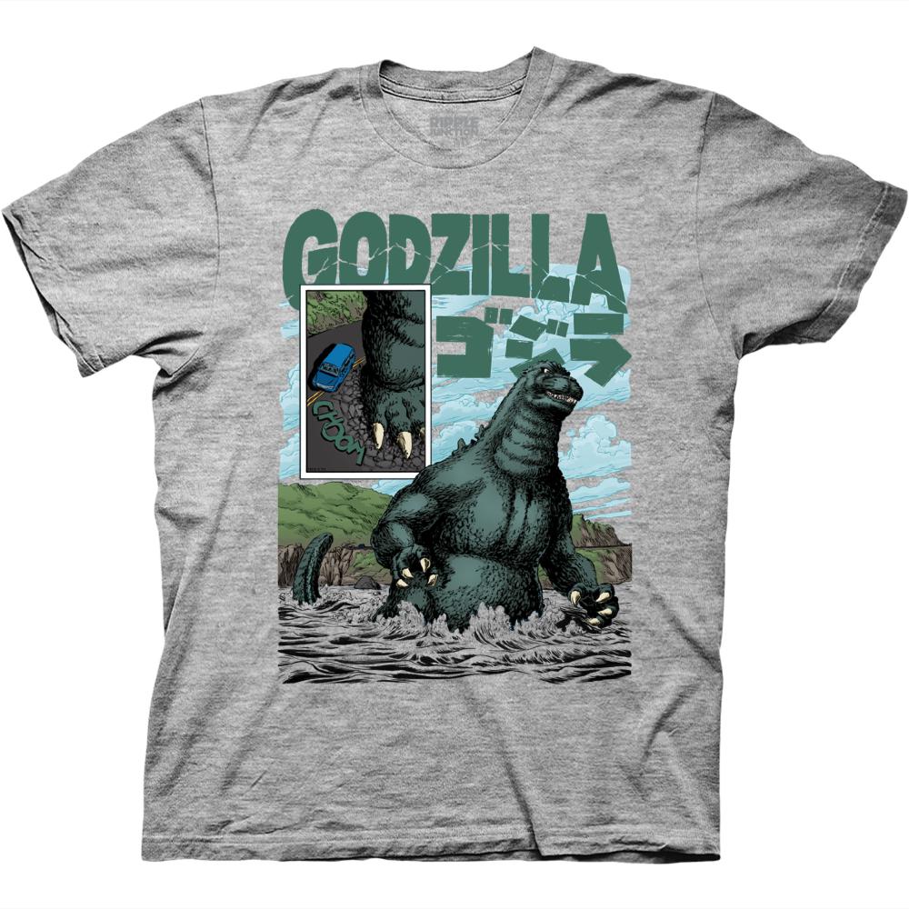 Godzilla Classic Comic Ocean Art T-Shirt