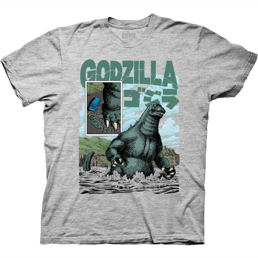 Godzilla Classic Comic Ocean Art T-Shirt