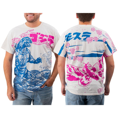 Godzilla Mothra & Godzilla All-Over Print T-Shirt