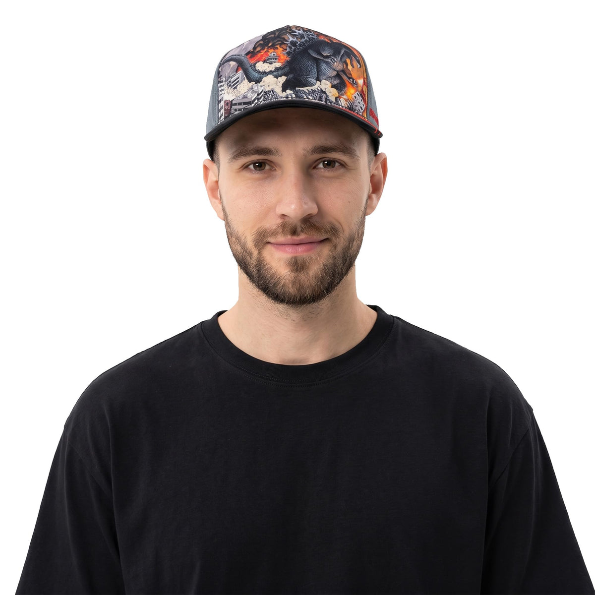 Godzilla Attack Scene & Claw Marks Snapback Hat