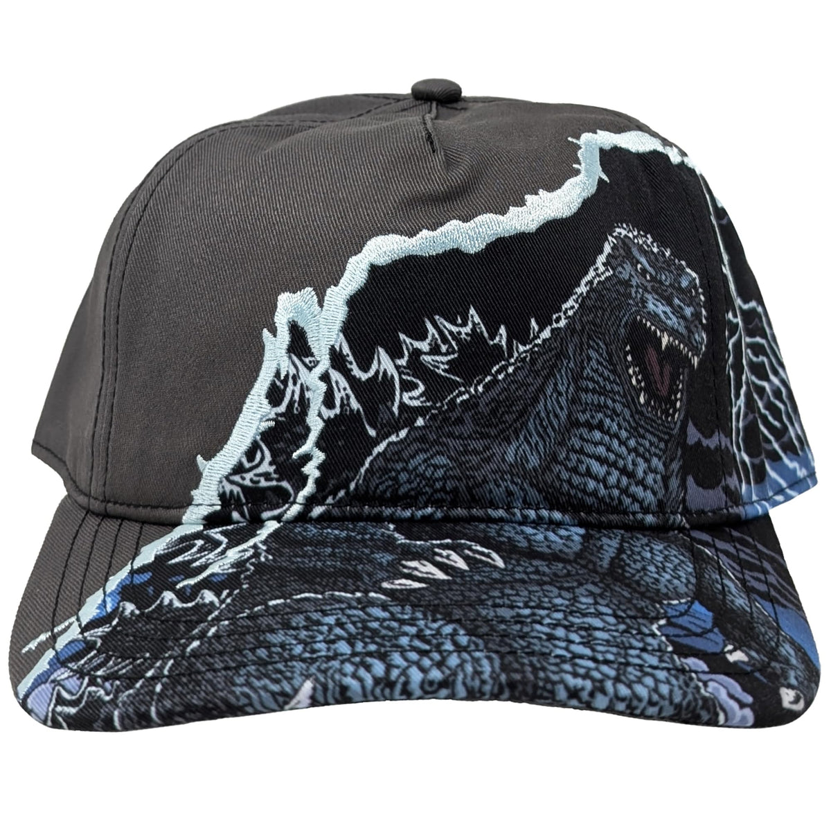 Godzilla Lightning Portrait & Logo Snapback Hat