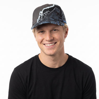 Godzilla Lightning Portrait & Logo Snapback Hat