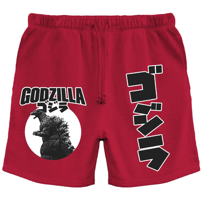 Godzilla Portrait & Kanji Lounge Shorts