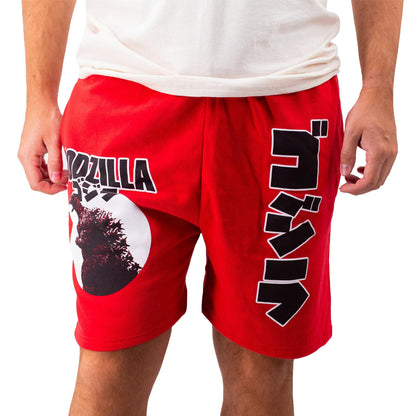 Godzilla Portrait & Kanji Lounge Shorts