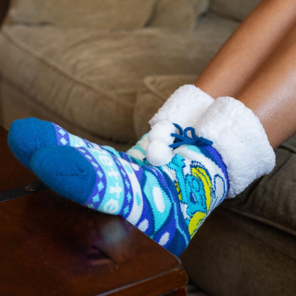 The Smurfs Smurfette Sherpa Slipper Crew Socks