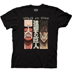 T-Shirts Attack On Titan Colossal And Attack Titan With Kaji T-Shirt Attack on Titan Season 4 Anime