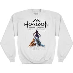 Hoodies and Sweatshirts Horizon Call of the Mountain Character On Mountain Sweatshirt Horizon Call of the Mountain Video Games