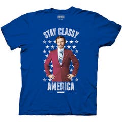 T-Shirts Anchorman Stay Classy America With Stars T-Shirt Anchorman Movies
