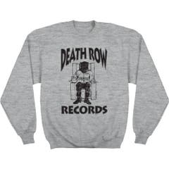 Hoodies and Sweatshirts Black Logo Fleece Crew Sweatshirt Death Row Records Music