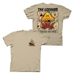T-Shirts Goonies Ship And Never Say Die Skull Map T-Shirt Goonies Movies
