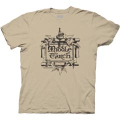 T-Shirts Lord of the Rings Middle Earth Scroll T-Shirt Lord of the Rings Movies
