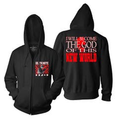 Hoodies and Sweatshirts Death Note Light The God Of This New World Zip Hoodie Death Note Anime