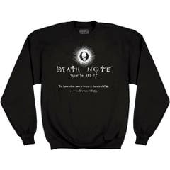 Hoodies and Sweatshirts Death Note How To Use It Text Sweatshirt Death Note Anime