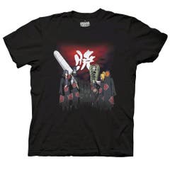 T-Shirts Naruto Akatsuki Members Image With Kanji T-Shirt Naruto Shippuden Anime