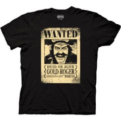 T-Shirts One Piece Live-Action Gold Roger Wanted Poster T-Shirt One Piece Netflix TV